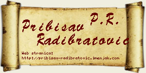 Pribisav Radibratović vizit kartica